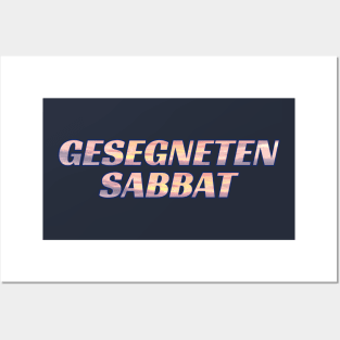 Blessed Sabbath in German Gesegneten Sabbat Posters and Art